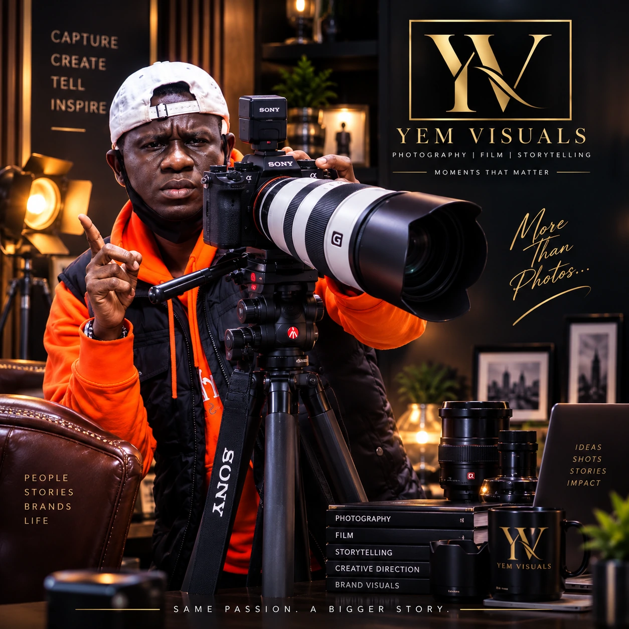 YEM Visuals photographer behind the camera