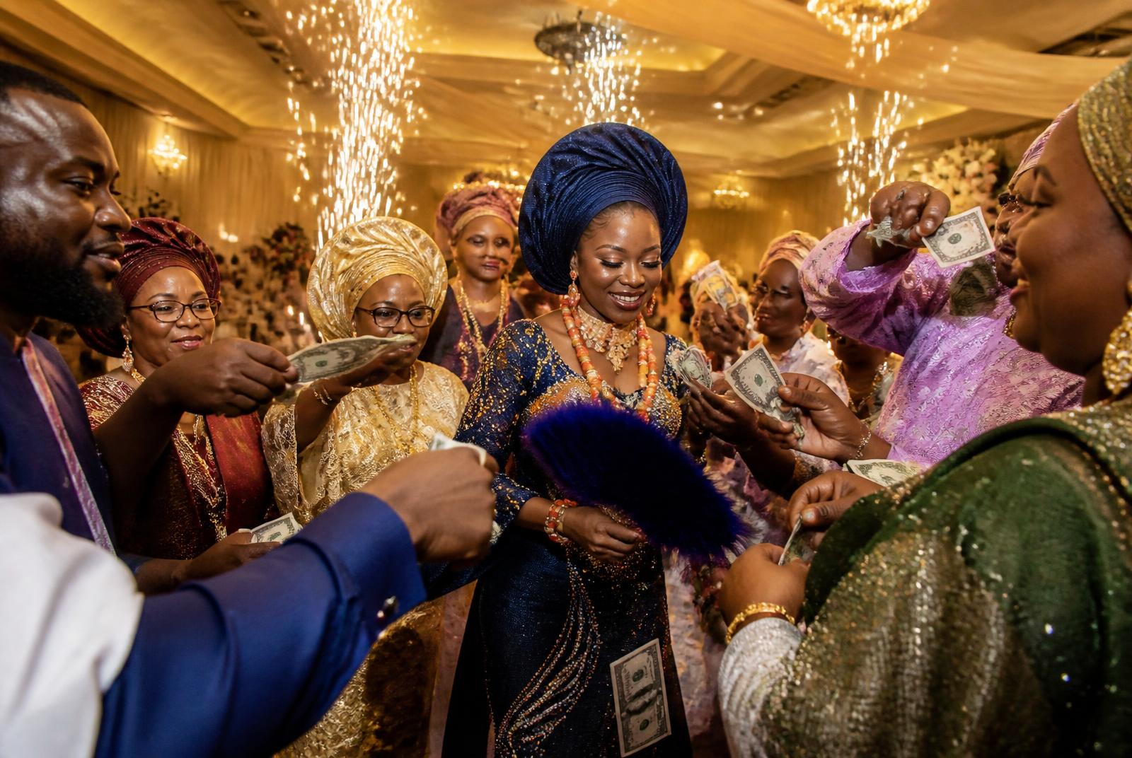 Reception Celebrations — Nigerian wedding photography concept image